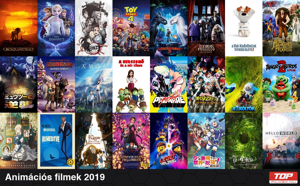 Animációs filmek 2019